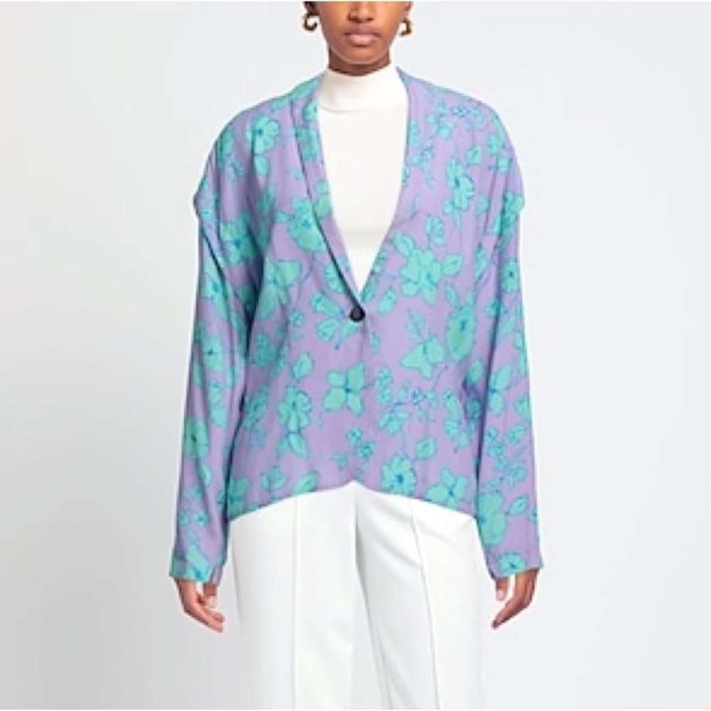 $525 NWT Forte Forte Lightweight Floral Blazer Sz US 8